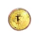 Біткоін сувенірна монета золотий Bitcoin металева монета Біткоін в футлярі крипта - зображення 6