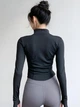 Кофта Черная на змейке женская однотонная спортивная XL (396469) - изображение 2