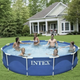 Каркасный бассейн Intex 28210 366х76 см. Metal Frame Pool Круглый бассейн 6503 л для дачи двора и семейного отдыха - изображение 11