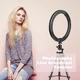 Кольцо световое AIXPI Ring Light 10 дюймов (25.4 см) USB питание 3 режима 10 уровней яркости черный белый - изображение 7