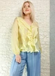 Блуза з ліоцелу декорована воланами жовта New Collection 17-320 - S-L - жовтий - изображение 2