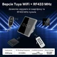 Умный сенсорный Wi-Fi выключатель Tuya 1 клавиша, с RF 433MHz + Bluetooth, работает с нулем и без нуля, черный, SW1WR-B - изображение 4