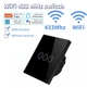 Розумний сенсорний Wi-Fi вимикач Tuya 3 клавіші, з RF 433MHz + Bluetooth, працює з нулем та без нуля, чорний, SW3WR-B - зображення 2