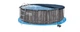 Каркасный бассейн Bestway 5614X-4в1 Серый круглый на 9150л из ПВХ и стали 366 х 100 см с лестницей тентом и подстилкой (9-163-5614X-4 BW) - изображение 1