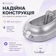 Пластиковий універсальний чохол-футляр для бритви Gillette Mach3 / Fusion / ProGlide/ Venus, ABS-пластик, дорожній, сірий - изображение 2