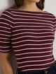 Футболка хлопковая женская Ralph Lauren 90445208 XL Бордовая с принтом (1159864872) - изображение 4