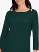 Лонгслив длинный женский Tommy Hilfiger 653100912 XL Зеленый (1159865110) - изображение 3