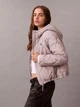 Куртка демисезонная короткая с капюшоном женская Calvin Klein 707130398 XL Серая (1159865313) - изображение 4