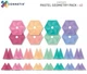 Магнітний конструктор Connetix Pastel Geometry Pack 40 елементів CT-P-00040-GE (0850036293033) - зображення 2