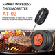 Беспроводной Bluetooth термометр для гриля и мяса Kamado BONO (GRILLI 555501) с LCD-экраном и 2 щупами - изображение 4