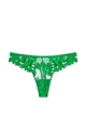 Комплект Victoria's Secret Green Unlined Floral Embroidered Verdant Demi Bra,Trong panty,Бюстгальтер +Трусики ,зелений,34C-S - изображение 3