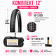 Комплект покрышка 12×2.125 + камера 12×1.95/2.125 A/V для детского велосипеда резина с протектором "Ежик" для города и грунта - изображение 3