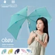 Зонт детский Obsu прозрачный с длинной ручкой зелёный - изображение 3
