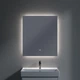 Зеркало настенное прямоугольное Professional LPR5FO с LED подсветкой и сенсорной кнопкой, каркас алюминий 80х60 см (102036080) - изображение 2