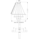 Управляемая светодиодная люстра Esllse LATTE 75Вт 600x1100 мм - изображение 8