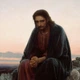 Інтер'єрна картина Христос у пустелі, Іван Крамськой, Ivan Kramskoy, Christ in the Wilderness, християнський живопис, 40×30 см (id6671) - зображення 6