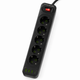 Сетевой удлинитель 2м на 5 розеток + 3USB + Type-C UA Power F25U сетевой фильтр с USB 63258 - изображение 1