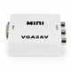 Перехідник-конвертер VGA to AV RCA активний міні VGA2AV 77212 - изображение 1