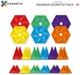 Магнитный конструктор Connetix Rainbow Geometry Pack 30 элементов CT-R-00030-GE (0850036293187) - изображение 2