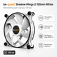 Вентилятор для корпуса be quiet! Shadow Wings 2 120 мм 1100 об/мин White (BL088) - изображение 1
