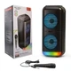 Портативная Bluetooth-колонка SPS ZQS6227 с функцией караоке и цветной подсветкой 10376 - изображение 1
