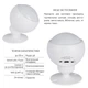 Бездротовий детектор руху Thermo Alliance WF-SMS з Wi-Fi, для TUYA Smart / Smart Life (SD00049565) - зображення 2