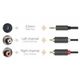 Кабель AUX Audio TRS - RCAx2 M/M 1.5м UGREEN AV102 Чорний (10511) - изображение 7