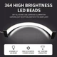 Лампа для маникюра и наращивания ресниц, безтеневая LED настольная USB с регулировкой яркости и 3 режимами света, белая - изображение 4
