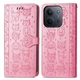 Чохол Embossed Cat and Dog для Xiaomi Poco C85 4G EU 173 mm книжка шкіра PU з візитницею рожевий - зображення 4