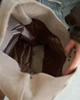 Женская большая кожаная замшевая сумка из натуральной кожи шоппер через плечо повседневная на молнии с ручкой, бежевая 63843 - изображение 2