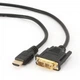 Кабель Cablexpert HDMI - DVI (M/M), 0.5 м, Black (CC-HDMI-DVI-0.5M) - зображення 1