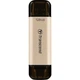 USB флеш накопичувач Transcend 128GB JetFlash 930 Gold-Black USB 3.2/Type-C (TS128GJF930C) - зображення 1