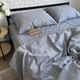 Комплект постельного белья Ell Home (турецкая жатка) Серый полуторный 50/70 - изображение 4