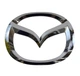 Емблема решітки Mazda хром 125х100 мм пластик (на засувках) - зображення 1