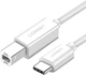 Кабель для принтера или сканера UGREEN US241 USB-C to USB 2.0 Print Cable 1.5m белый 40417 - изображение 1
