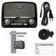 Портативный радиоприемник SVEN SRP-555 Black-Silver FM/AM/SW с USB, microSD и зарядкой мобильных устройств - изображение 6