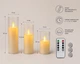 Led набор свеч в стакане с подвижным огоньком +пульт - изображение 3