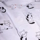 Комплект постельного белья MirSon Евро 200х220 см 17-0936 Line Art Cats Бязь (2200012732311) - изображение 4