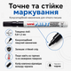 Маркер перманентний Uni Paint Чорний 0.8-1.2 мм (PX-21.Black) - зображення 5