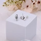 Серьги пусеты серебряные в форме птицы Соловейко Amethyst 925 Zirkon - изображение 4