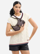 Сумка-багет женская тканевая средняя Coach Hamptons Hobo Bag BG-COA-133 Коричневая (196395773237) - изображение 2