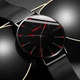 Наручные часы Geneva Fashion Red сетчатый ремешок минималистичные кварцевые часики мужские/женские (унисекс) - изображение 3