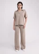 Жіночі трикотажні штани із бавовни Giulia FREYJA CTN 4327/230 M Brown-light brown - изображение 3