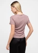 Жіноча футболка в рубчик з ефектом нашитої майки Giulia LIGHT ESSENTIAL 4823/320 L Brown-dusty brown - зображення 2