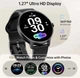 Смарт-часы для мужчин и женщин, 1,27-дюймовый AMOLED-экран, функция ответа/завершения звонков, уценка - изображение 2