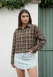 Сорочка Жіноча Стаф Коричнева З Стразами Елегантна Staff Sel Brown & Black S (396606) - зображення 5