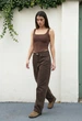 Топ Женский Стаф Коричневый Спортивный Однотонный Staff Fil Brown L (396599) - изображение 5