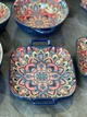 Салатник-поднос керамический Барвы с узорами 23x18,5x4 см Синий (OS-8030-449) - изображение 4