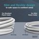 Патч-корд 1м, FTP, cat.6A, Sliim, AWG 32/7, Cu, LSZH, grey Digitus (DK-1632-A-010S) - изображение 3