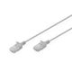 Патч-корд 1м, UTP, cat.6, Sliim, AWG 32/7, Cu, LSZH, grey Digitus (DK-1618-010S) - изображение 1